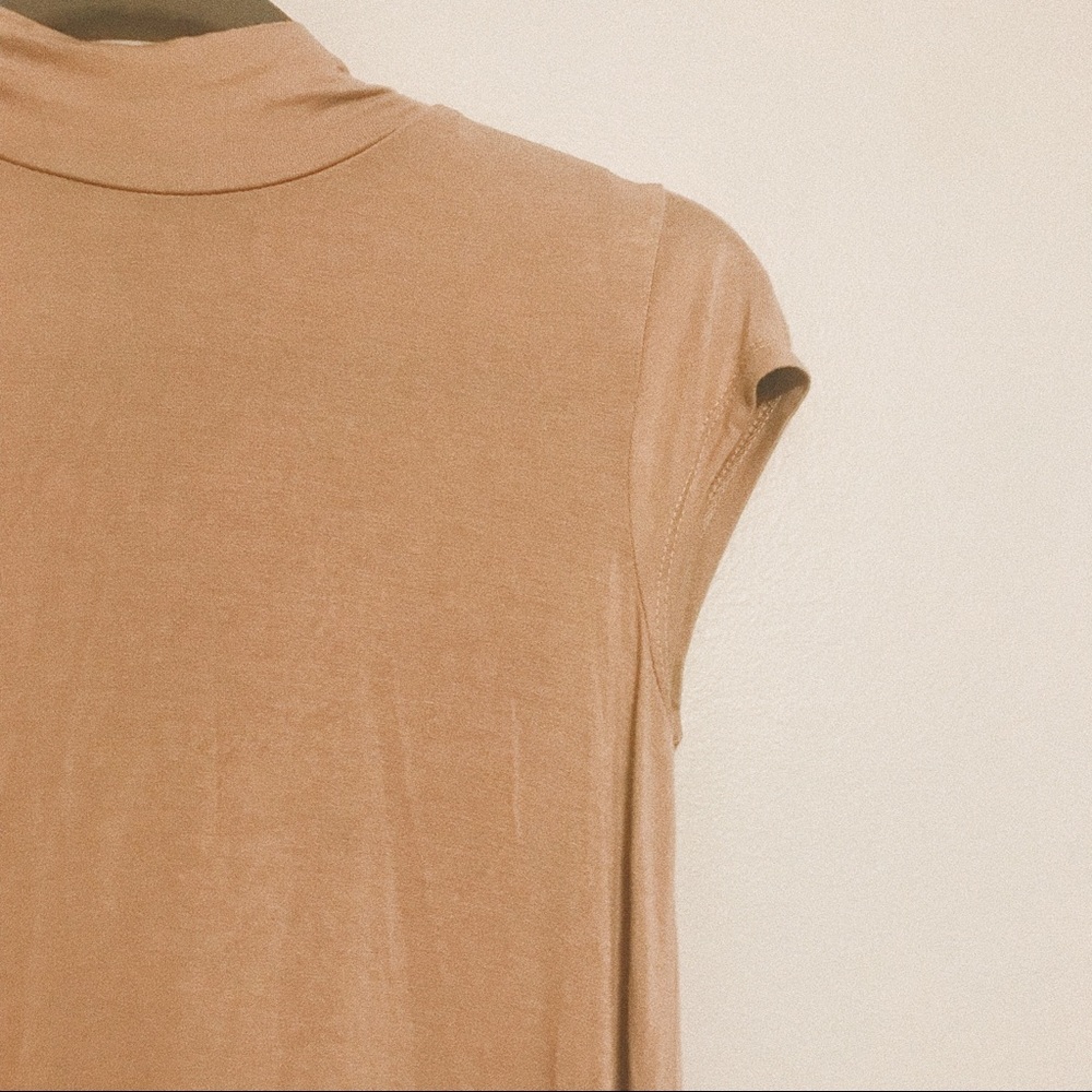 mauve high neck dress from pacsun